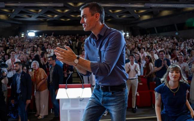 Pedro Sánchez, en la clausura del 27 congreso de las Juventudes Socialistas de España.