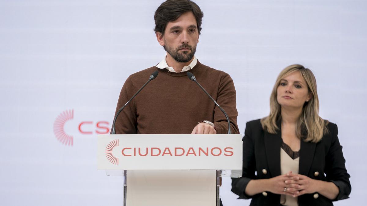 El secretario general de Ciudadanos, Adrián Vázquez.