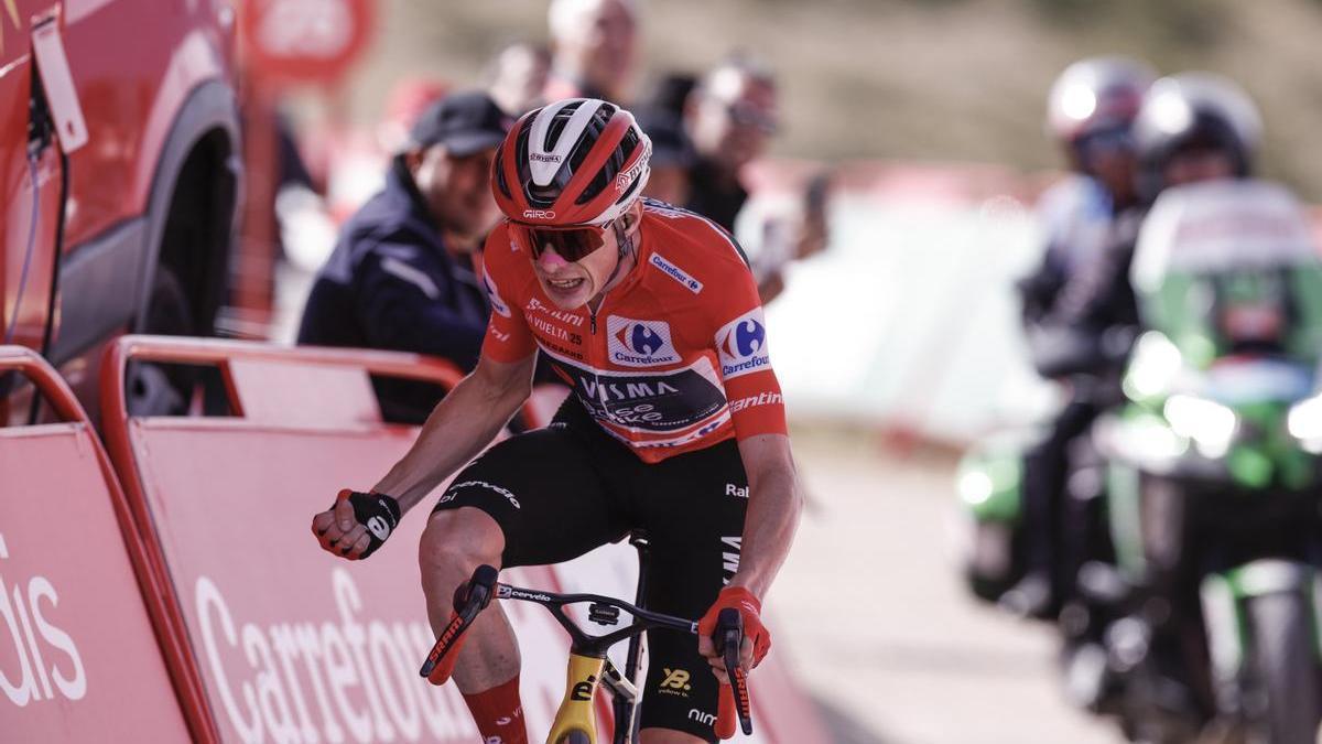 Jonas Vingegaard, en la pasada edición de la Vuelta, que venció.