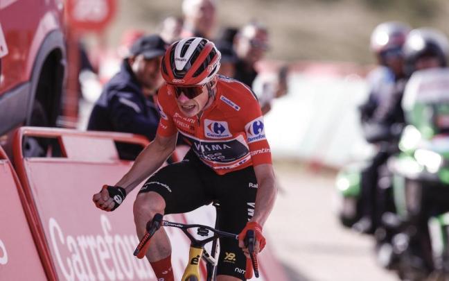 Jonas Vingegaard, en la pasada edición de la Vuelta, que venció.