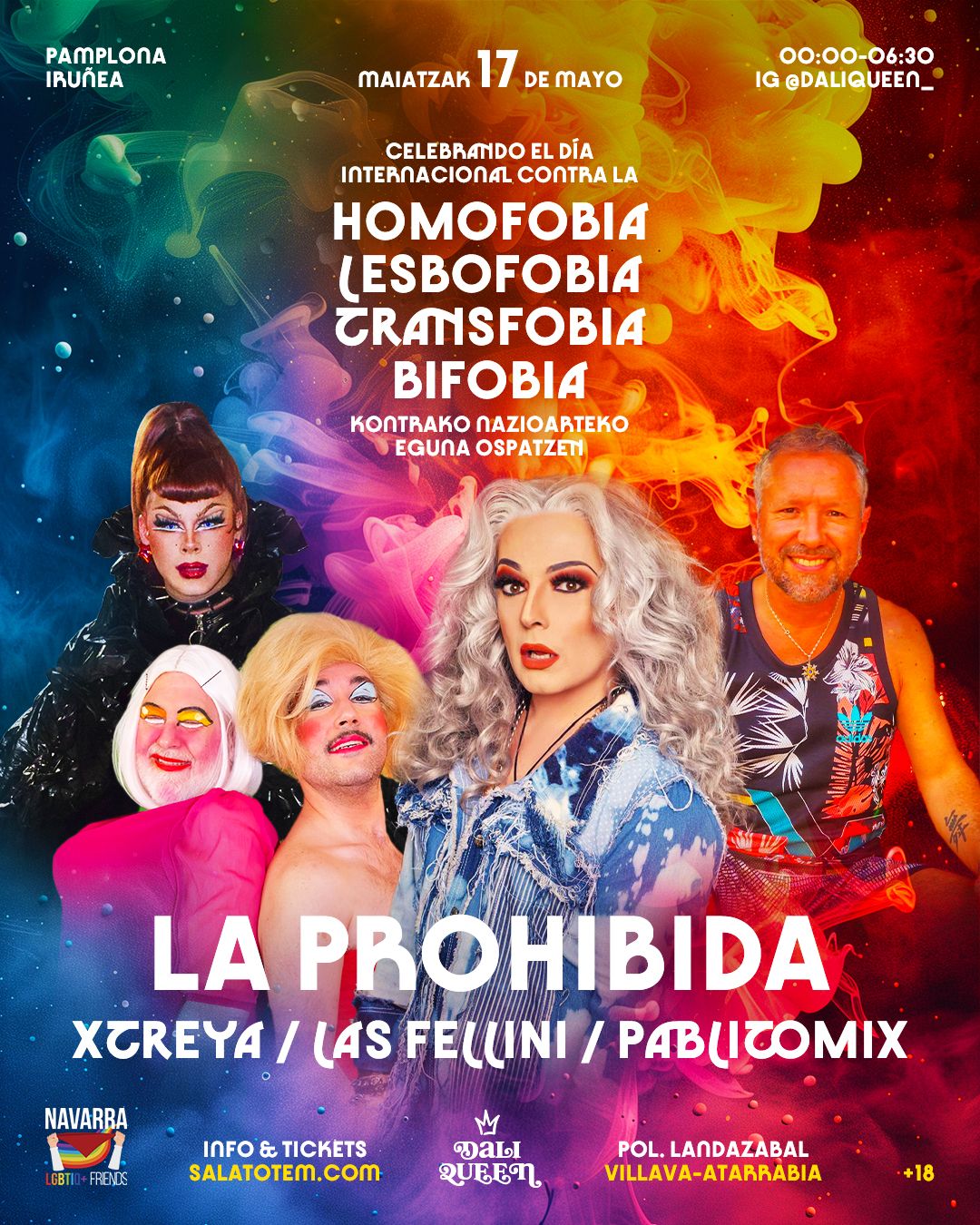 Xtreya, La Prohibida, Las Fellini y Pablitomix.