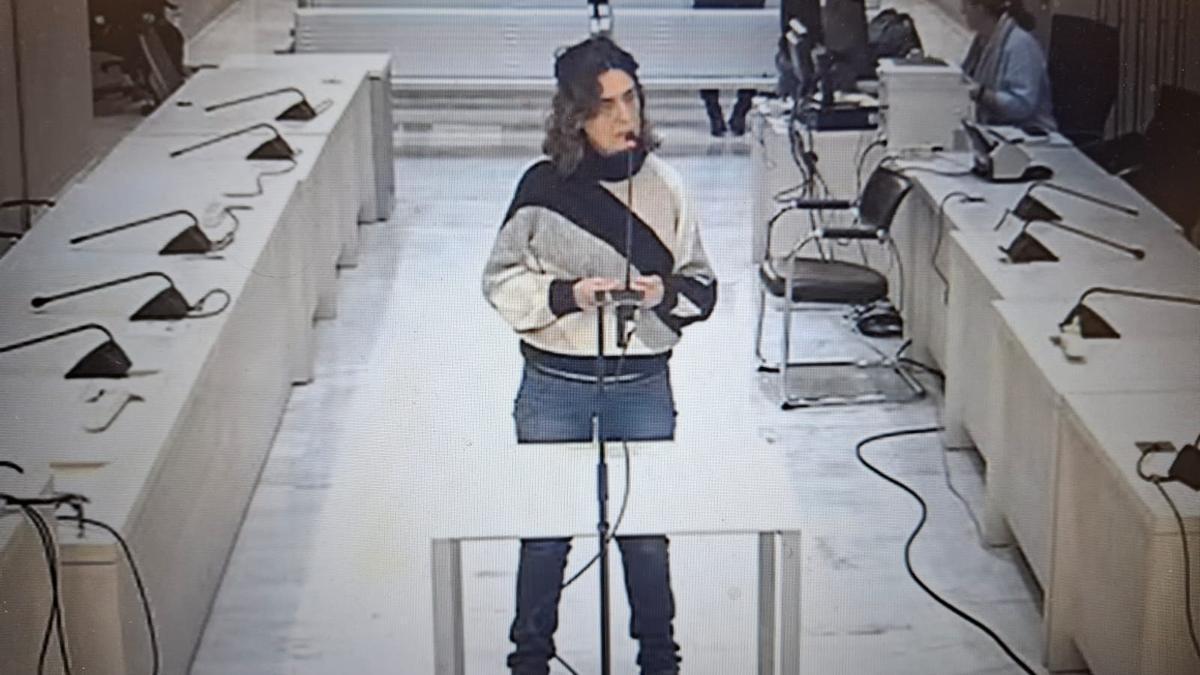 Iratxe Sorzabal, exjefa de ETA, en un juicio ante la Audiencia Nacional