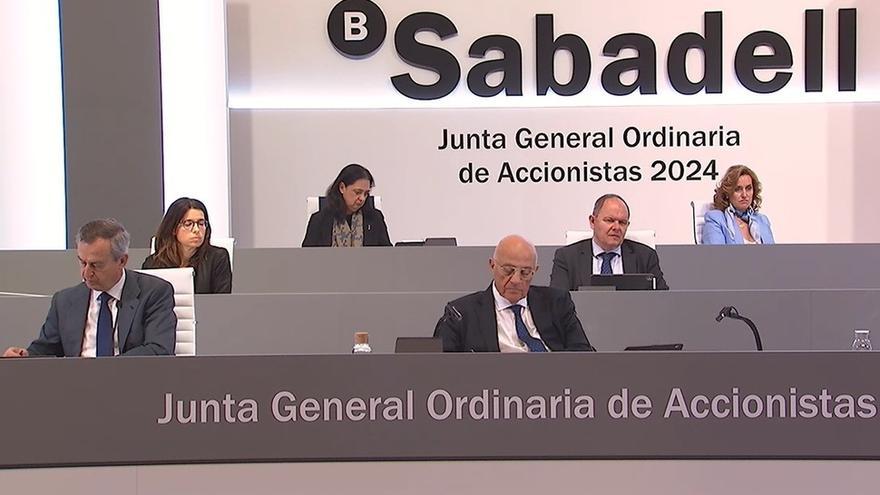 Imagen de la Junta General del Banco Sabadell de este año.