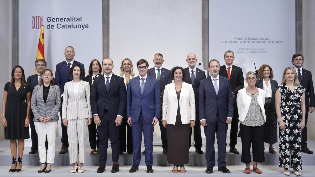 Presentación del nuevo gobierno de la Generalitat catalana.