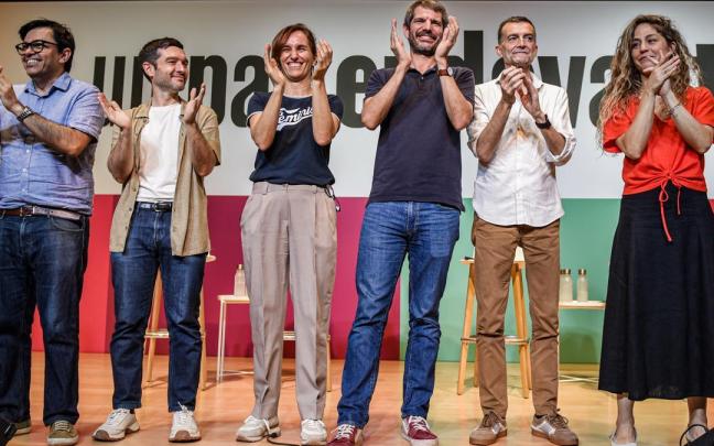 Acto de los Comuns, Más Madrid, IU y Sumar en Barcelona.