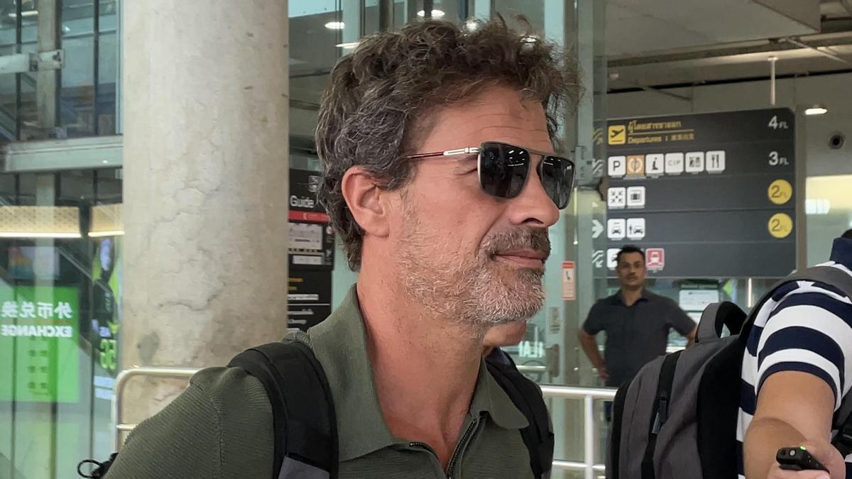 El actor Rodolfo Sancho, padre de Daniel Sancho, a su llegada a Bangkok.