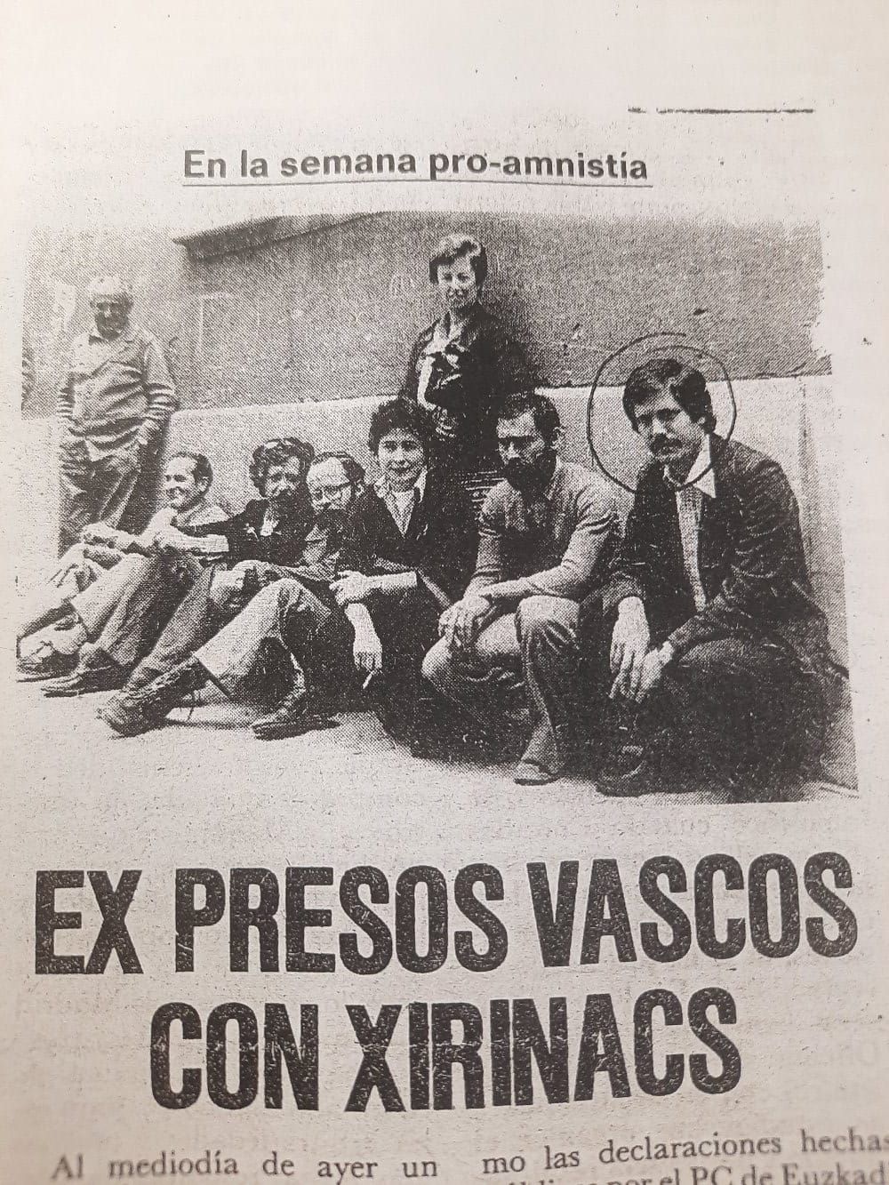 Semana pro amnistía llevada a cabo en 1977