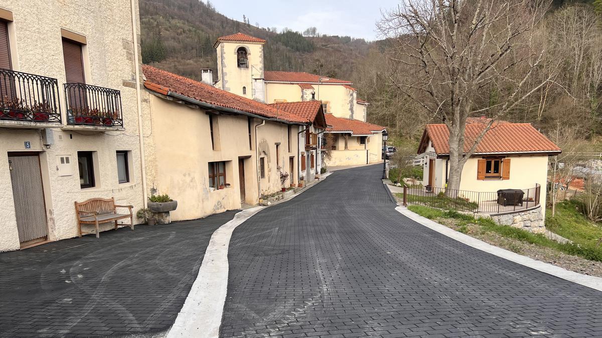 El barrio de Garin de Beasain tras las intervenciones.