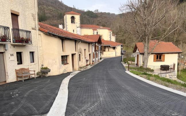 El barrio de Garin de Beasain tras las intervenciones.