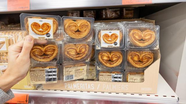 Mercadona cambia el envase de sus famosas palmeritas de hojaldre.