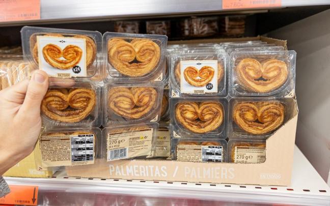 Mercadona cambia el envase de sus famosas palmeritas de hojaldre.