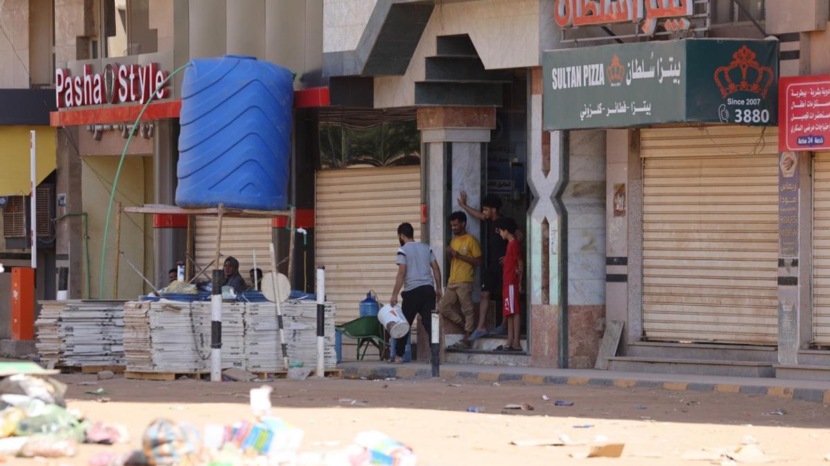 Imagen de una calle de la capital sudanesa, Jartum