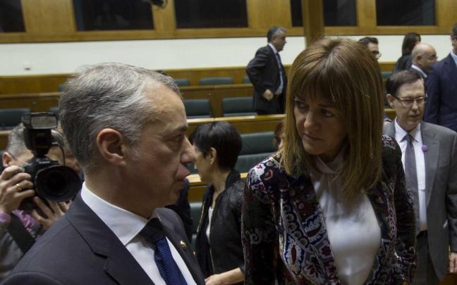 El lehendakari, Iñigo Urkullu, y la vicelehendakari segunda, Idoia Mendia