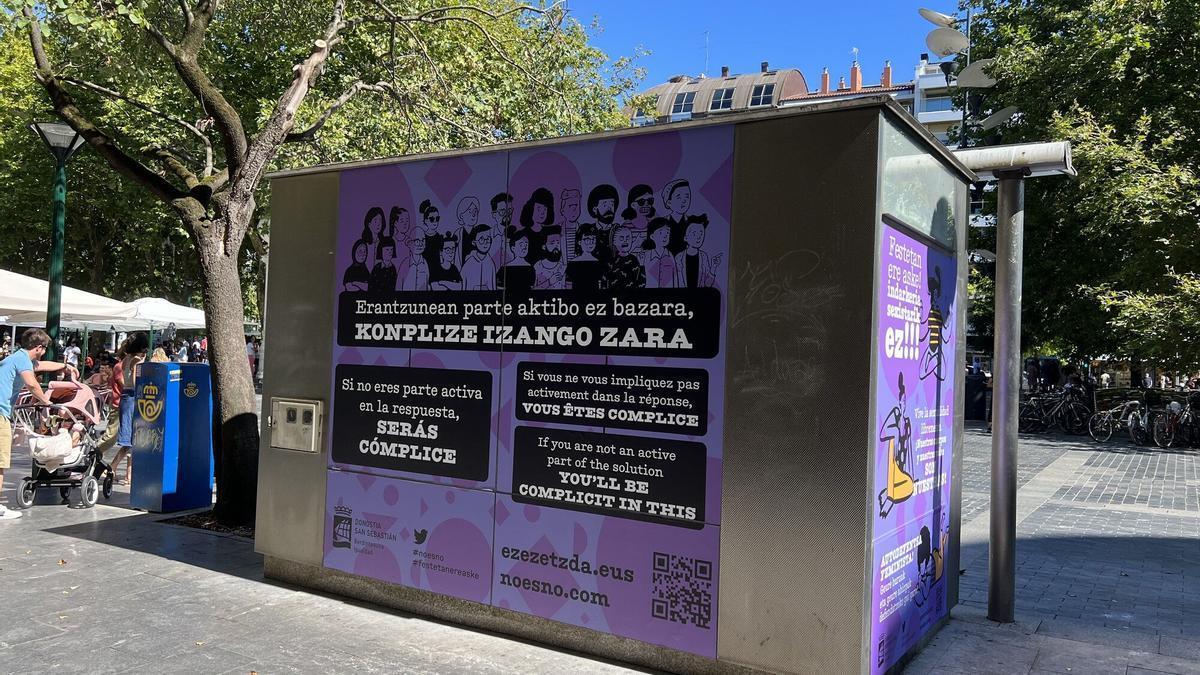 Punto morado en Donostia.