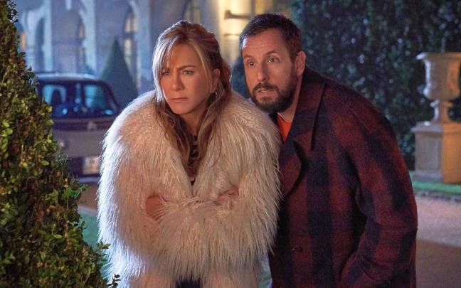 Aniston y Sandler. Aniston y Sandler.