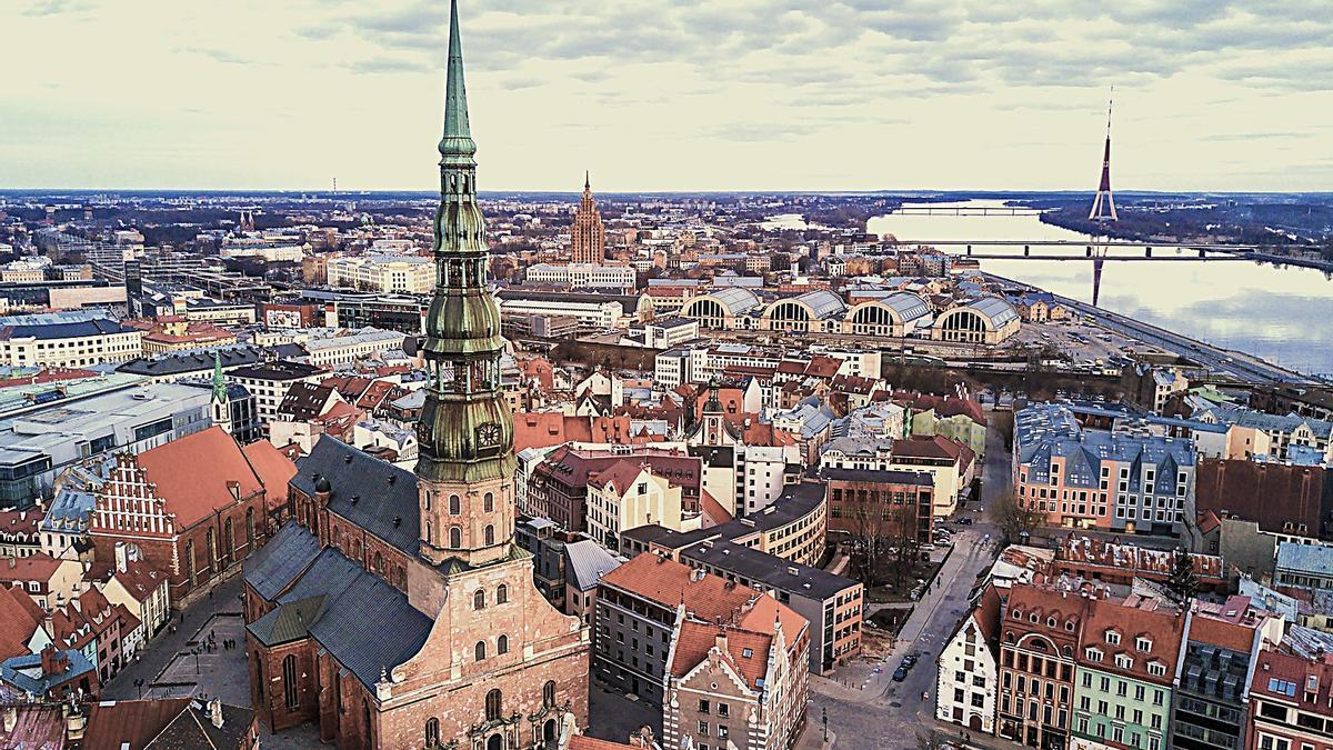 Panorámica general de Riga.