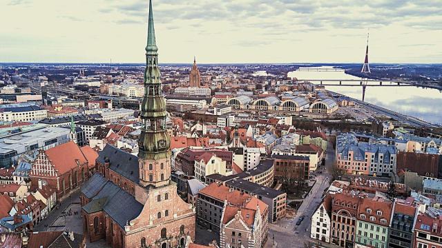Panorámica general de Riga.