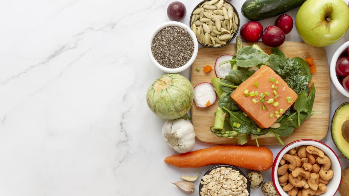 Alimentos saludables.