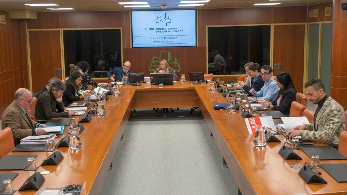 Comisión de Trabajo y Empleo del Parlamento Vasco.
