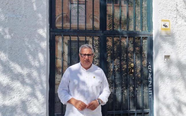 Antonio Navarro en el centro de San Francisco de Asís de Torremolinos.