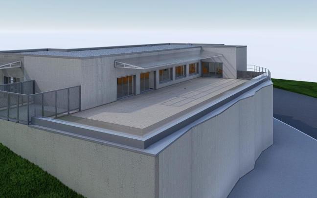 Infografía del exterior del futuro centro etxeTIC.