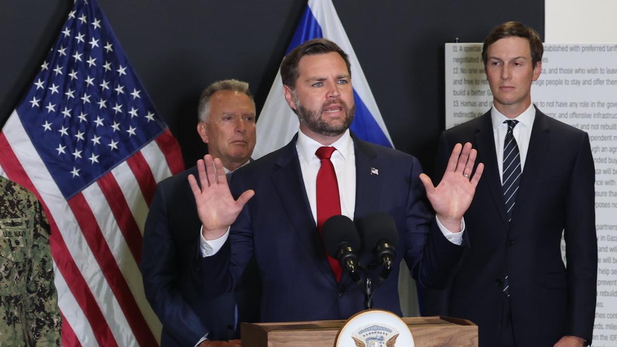 JD Vance comparece desde el sur de Israel tras reunirse con Netanyahu.