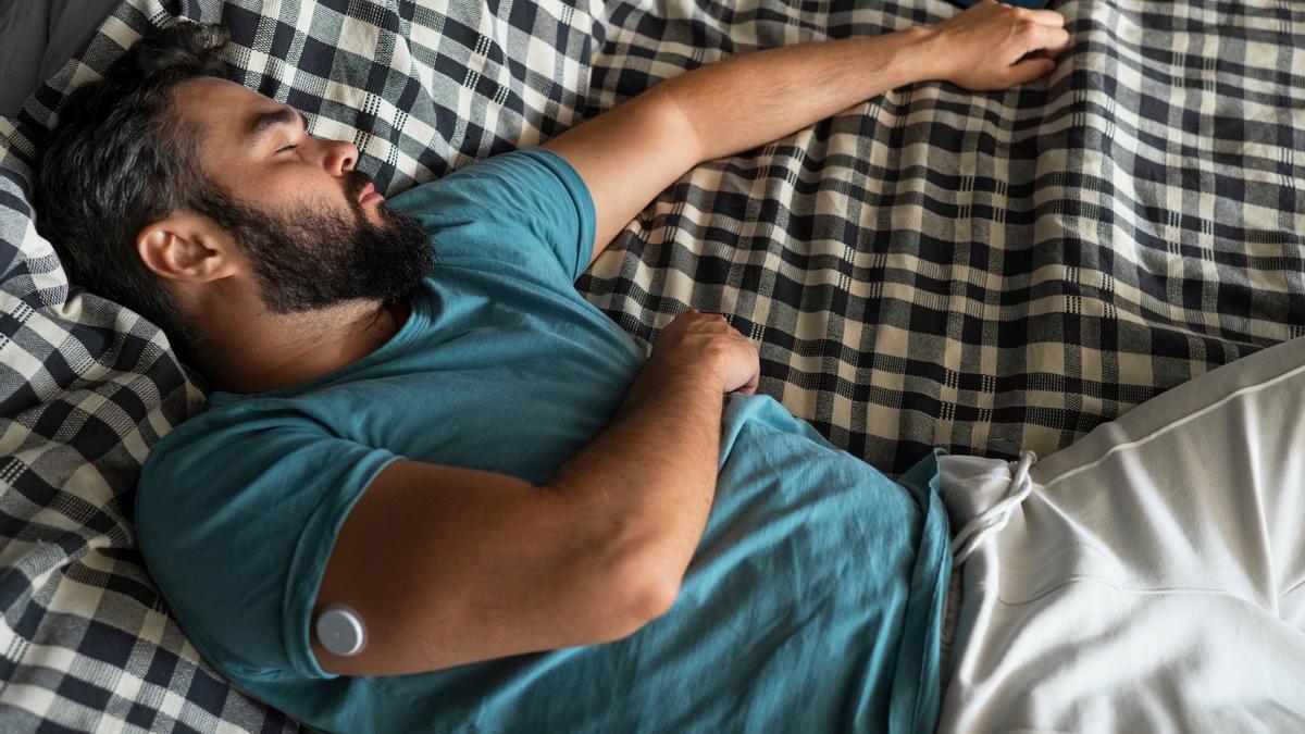Hombre durmiendo.