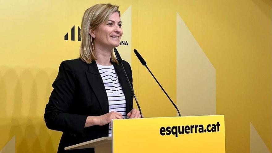 La portavoz de ERC, Raquel Sans.