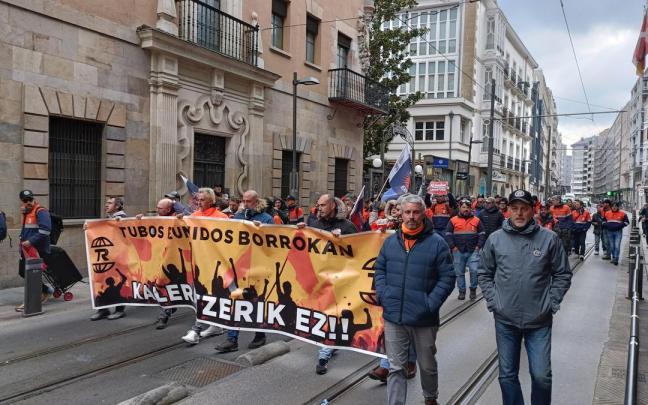 Movilización de Trabajadores de Tubos Reunidos.