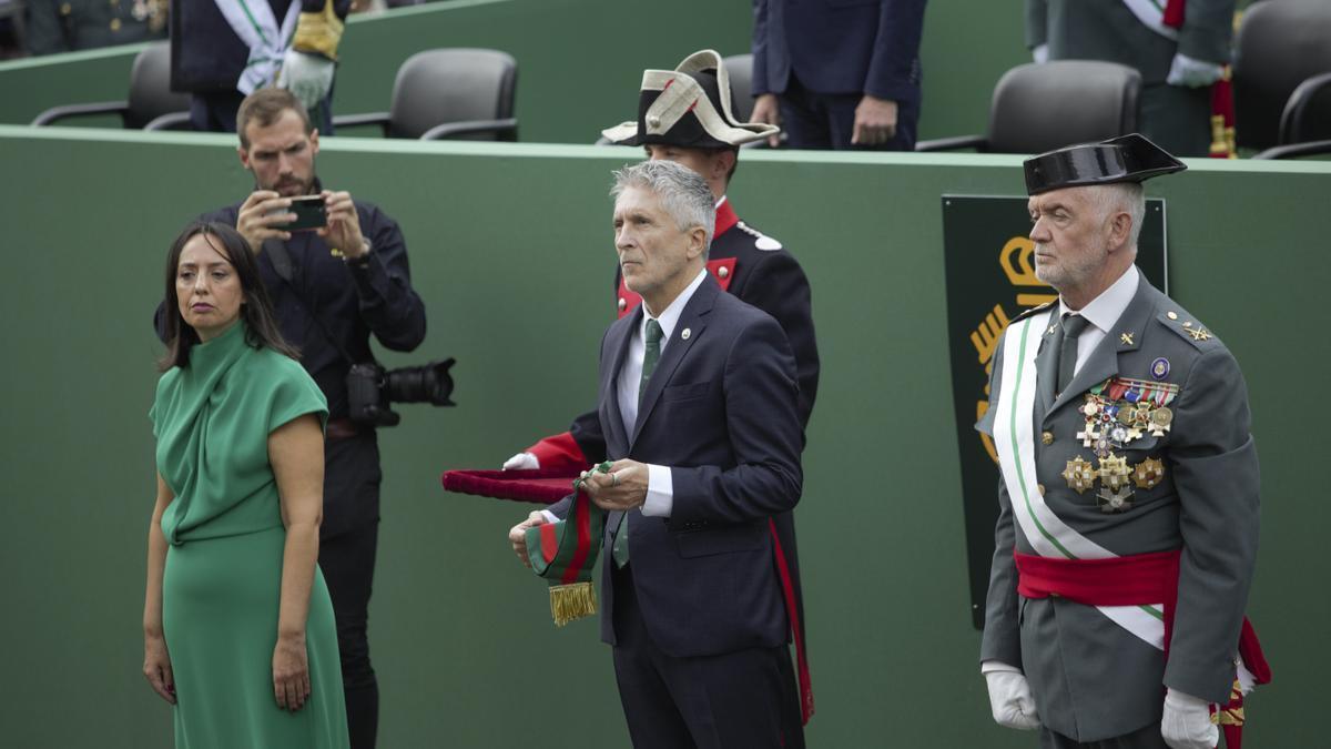 La directora general de la Guardia Civil, Mercedes González, y el ministro del Interior, Fernando Grande-Marlaska