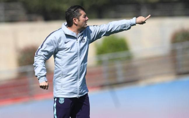 Franc Artiga, cuando estaba en La Masía. / N.G.