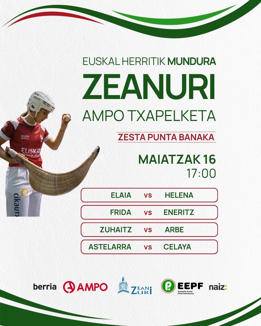 Programa de la competición de cesta punta
