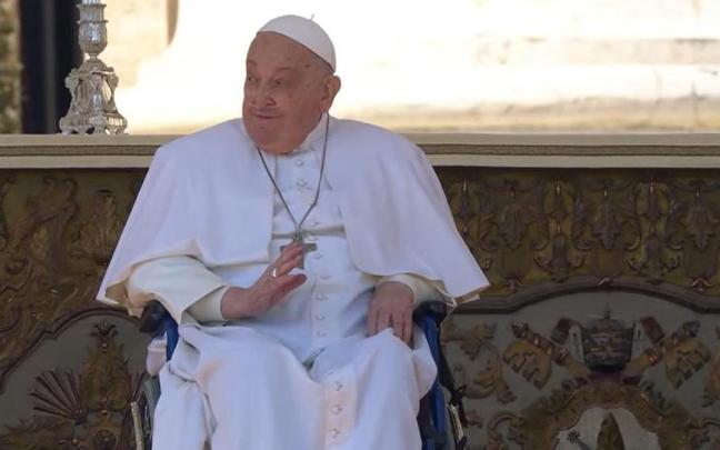 El Papa Francisco reaparece en la misa jubilar de los enfermos. / EP El Papa Francisco reaparece en la misa jubilar de los enfermos.