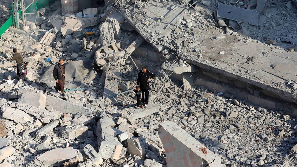 Edificios destruidos por los bombardeos del Ejército de Israel en Gaza.