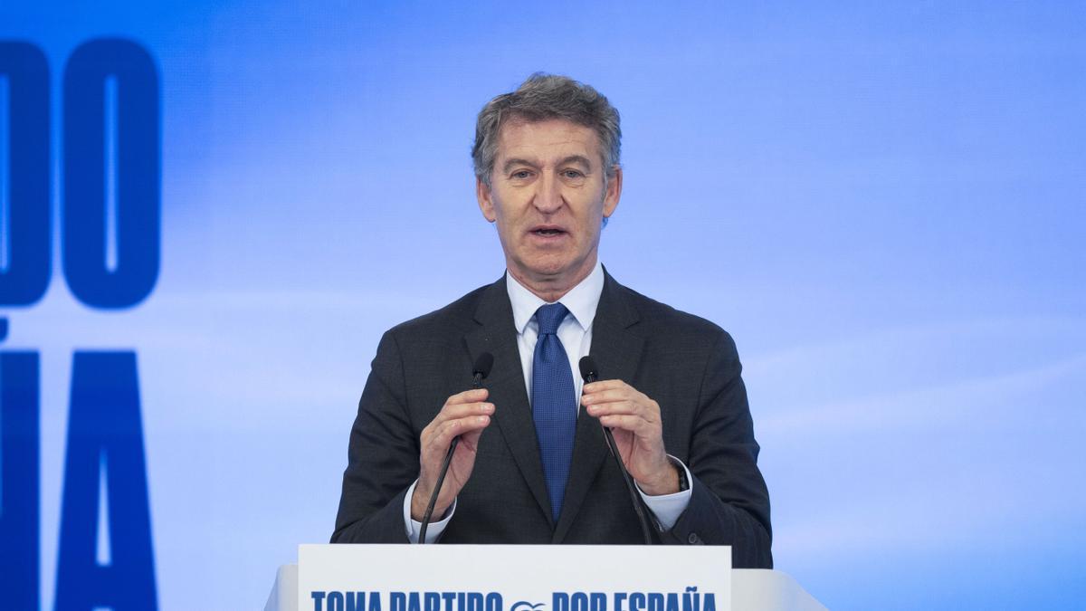 El líder del PP, Alberto Núñez Feijóo