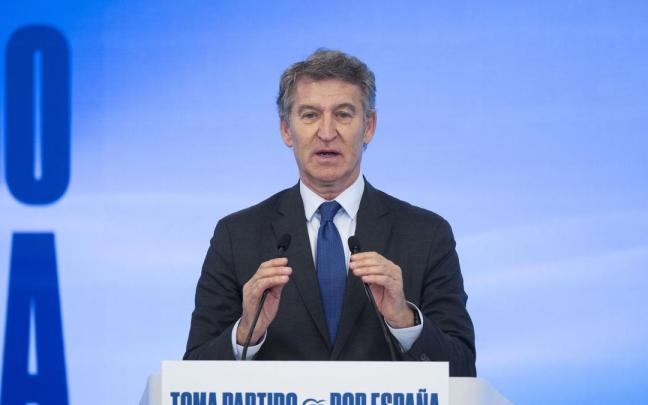 El líder del PP, Alberto Núñez Feijóo
