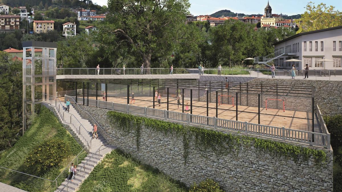 Recreación del espacio polivalente.