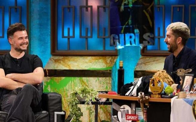 Gabriel Rufián y David Broncano, anoche en 'La Revuelta'