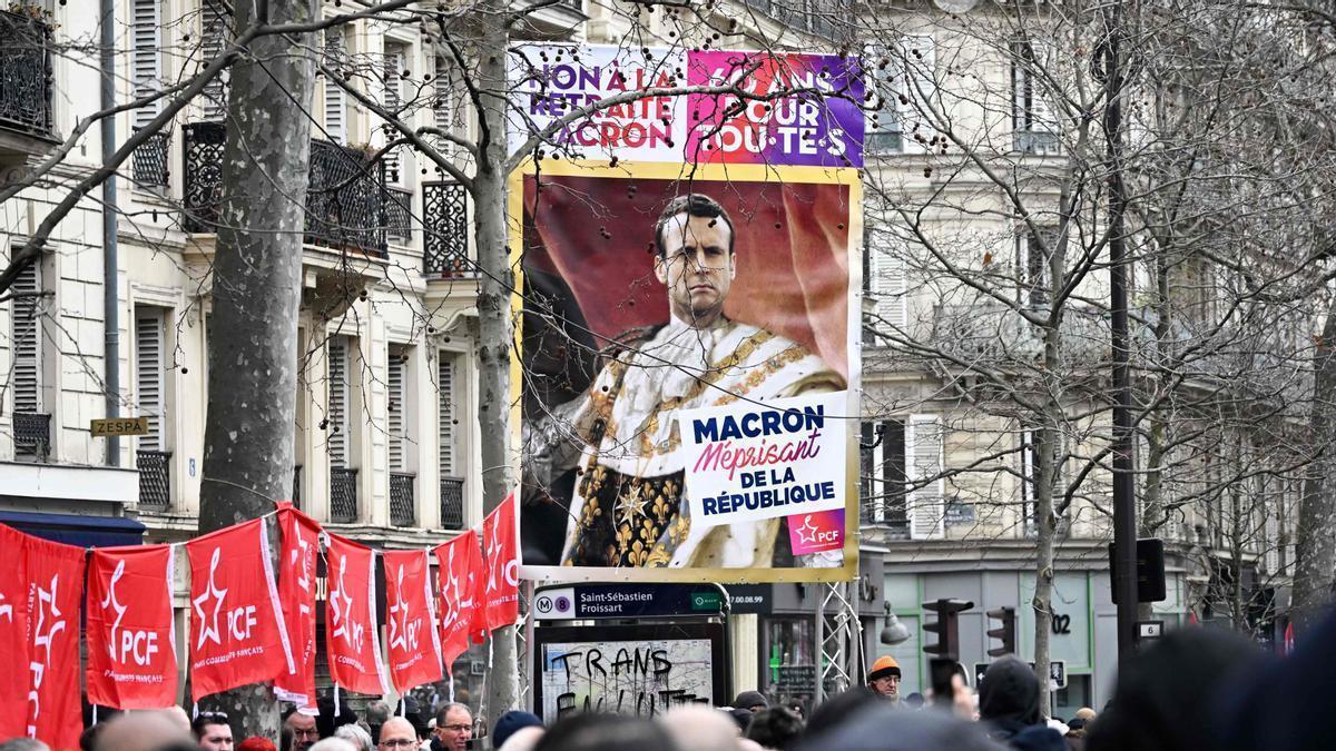 Movilizaciones contra la reforma del sistema de pensiones impulsada por el Gobierno de Macron.