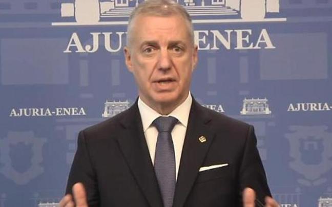 Declaración institucional de Urkullu tras las movilizaciones ultras en Madrid