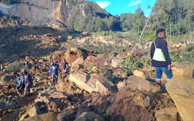 La avalancha afectó a una zona de más de 200 kilómetros cuadrados.