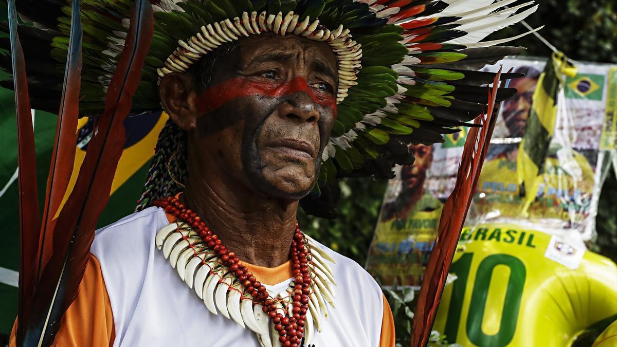 El brasileño indígena Akazu-Y, de la tribu Tabajara Tabepa, en una imagen de archivo.