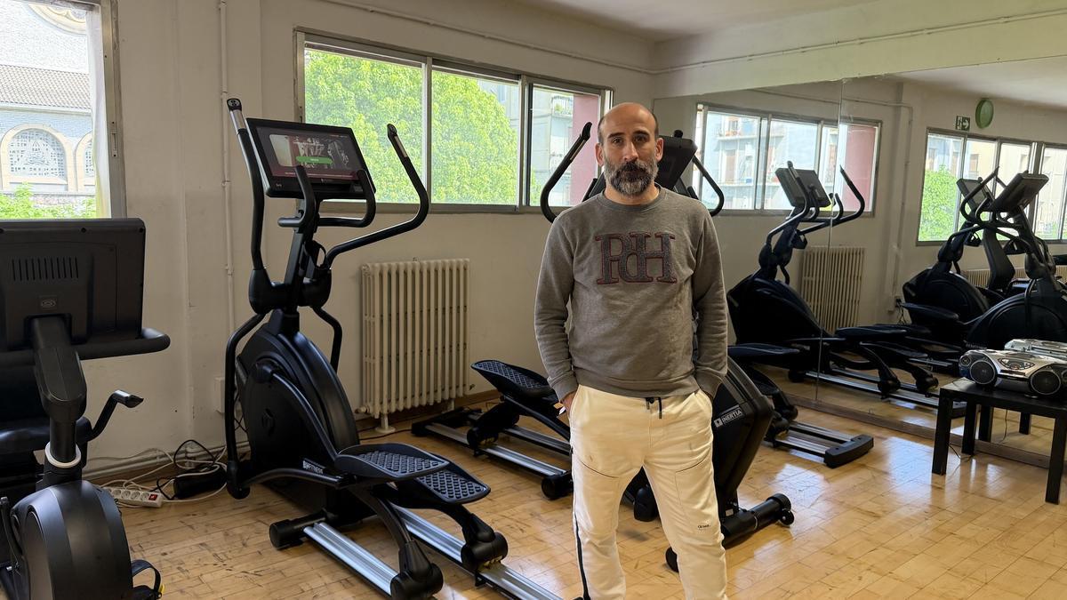 Julen Rodríguez, en el polideportivo de Trintxerpe