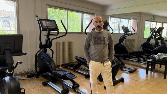 Julen Rodríguez, en el polideportivo de Trintxerpe