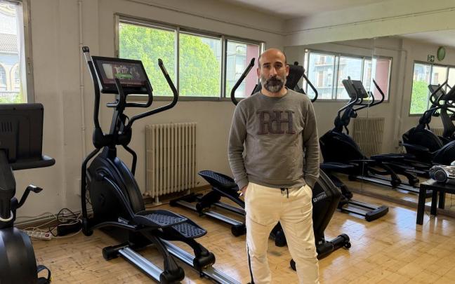 Julen Rodríguez, en el polideportivo de Trintxerpe