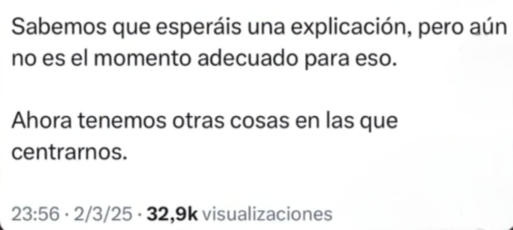 El último tuit que escribieron.