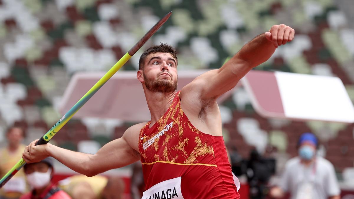 El vasco Odei Jainaga es un atleta especializado en lanzamiento de jabalina.