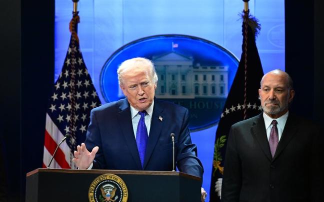 Trump, durante una comparecencia.