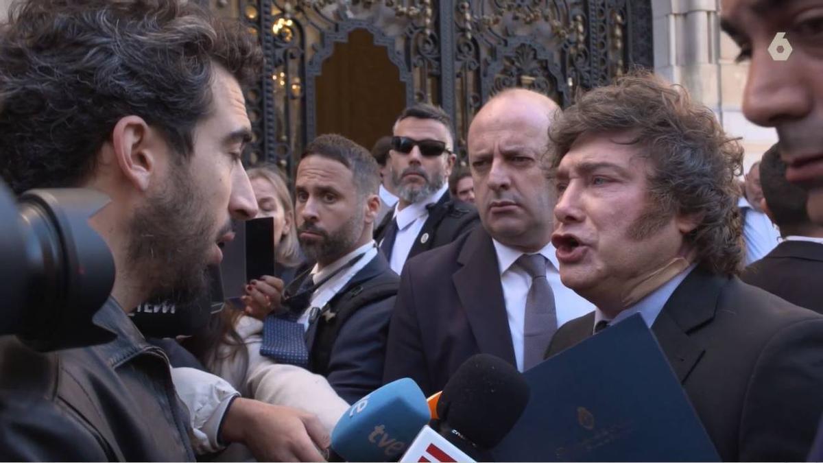 Isma Juárez en su tenso encuentro con Javier Milei