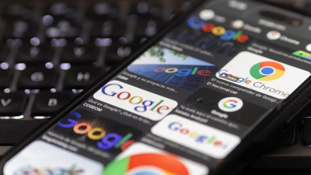 El buscador de Google en un móvil.